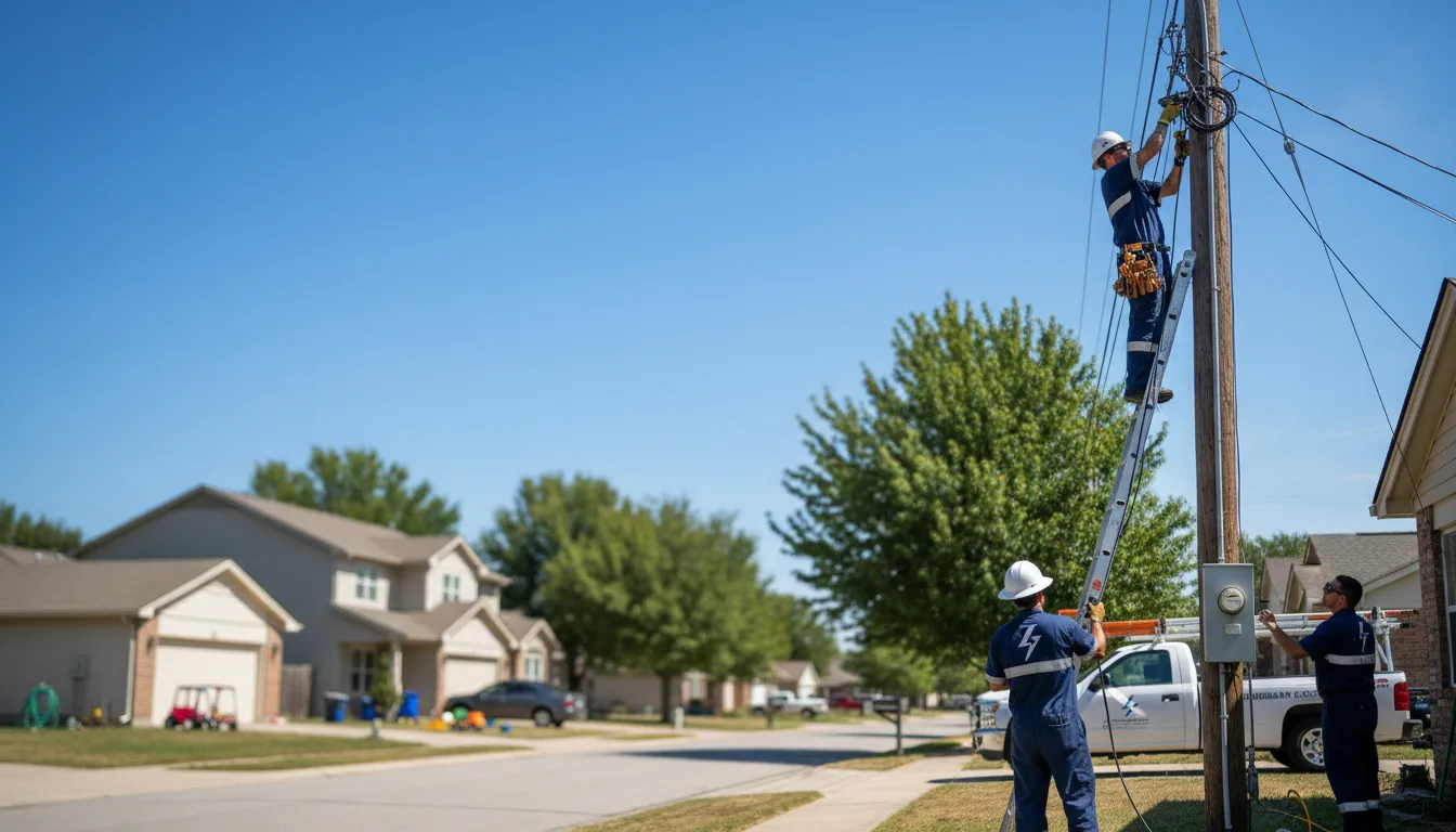 Residential electrician providing installation services in Channelview, TX